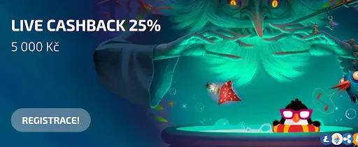 BoaBoa Casino live cashback 25 % až do 5 000 Kč