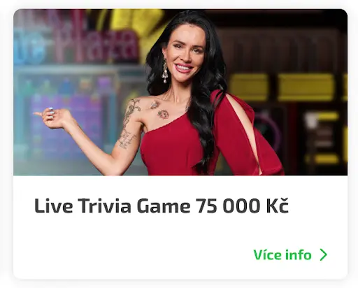 BoaBoa Casino Live Trivia Game s cenou 75 000 Kč